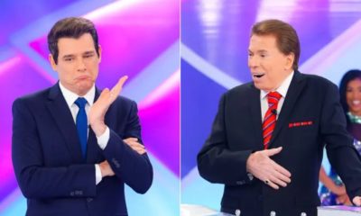 Celso Portiolli e Silvio Santos