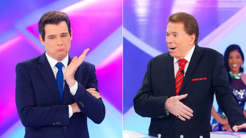 Celso Portiolli e Silvio Santos