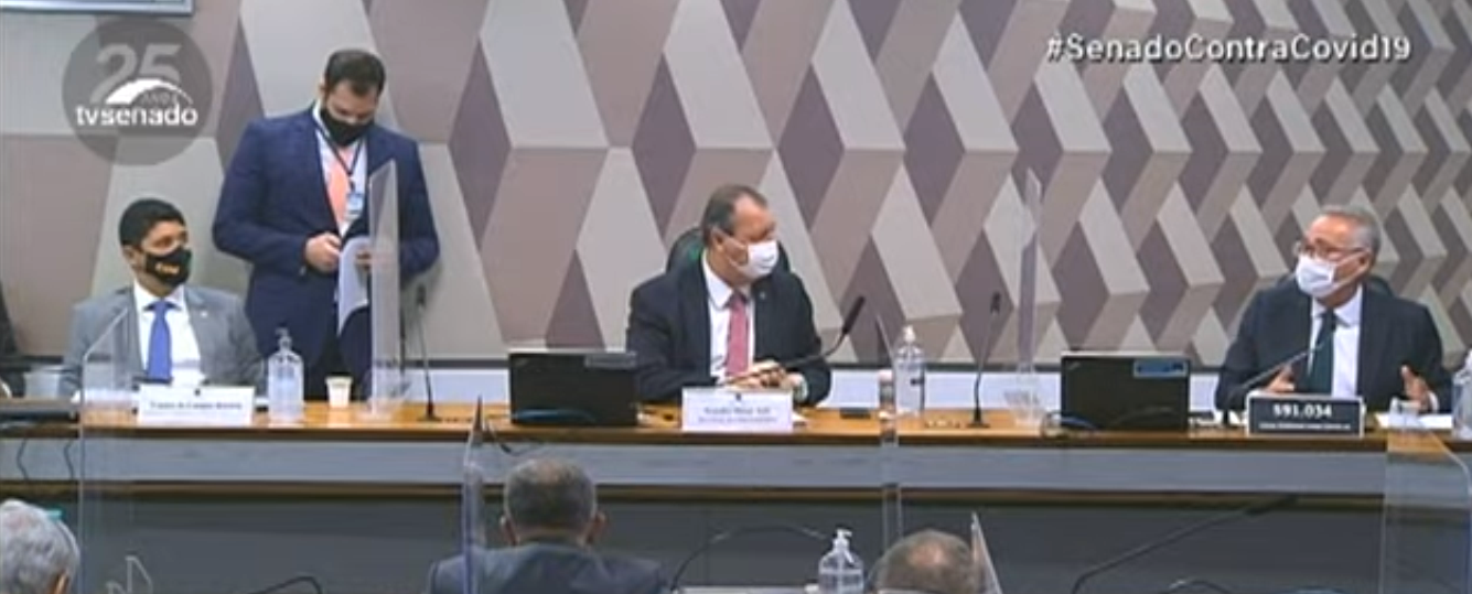 Imagens da CPI da Covi-19