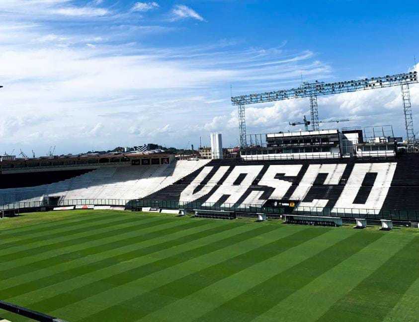 Vista aérea do estádio de São Januário