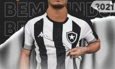Arte apresentação Oyama camisa do Botafogo
