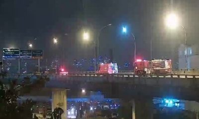 Acidente no viaduto do Gasômetro