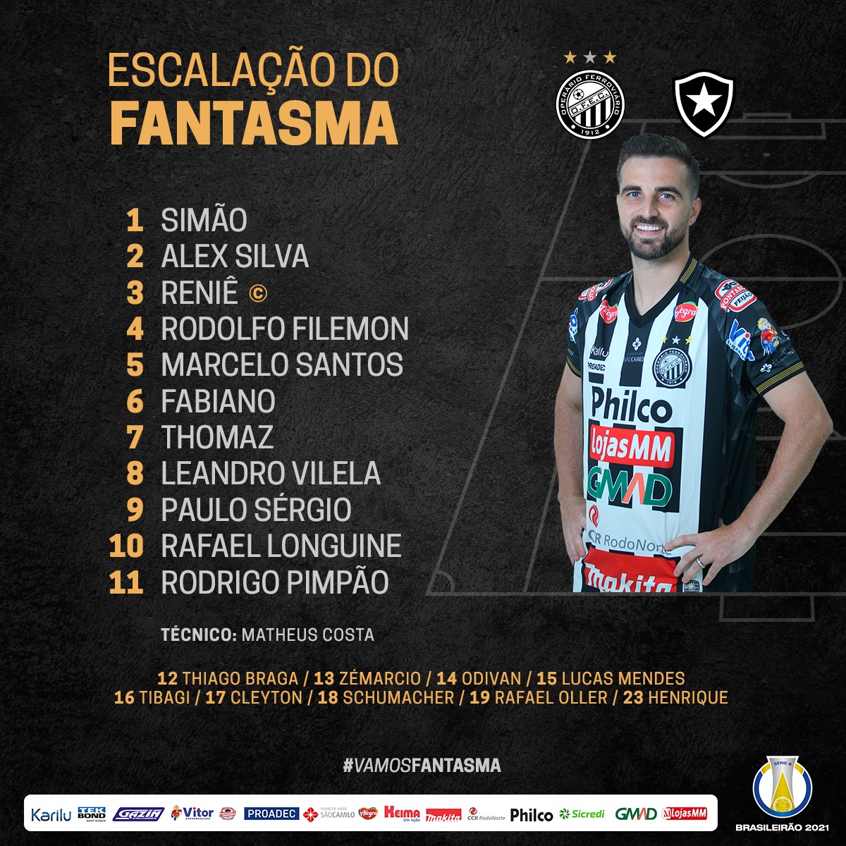 Operário-PR escalado para pegar o Botafogo pela Série B