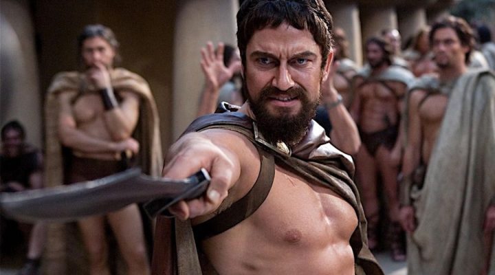 Gerard Butler no filme "300"