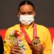 Brasileira Rebeca Andrade levou medalha de ouro no salto no Mundial de Ginástica, no Japão