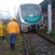 Trem descarrilou nas proximidades do Mercadão de Madureira
