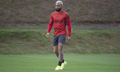 Gabigol inicia os trabalhos no CT Ninho do Urubu