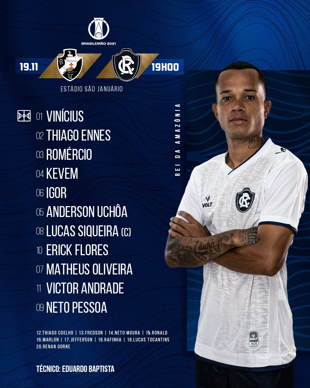 Remo escalado para pegar o Vasco pela Série B