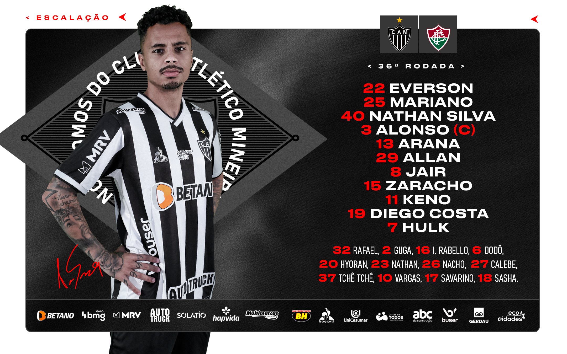 Escalação Atlético-MG