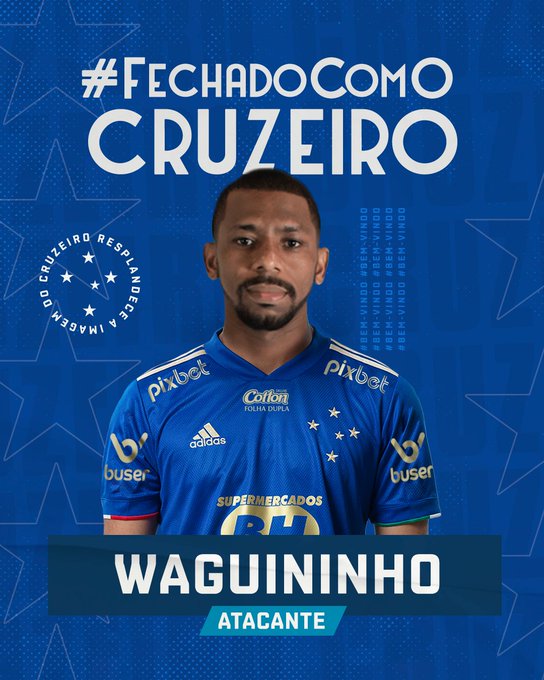 Waguininho apresentado como novo reforço do Cruzeiro