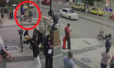 Homem branco é preso acusado de furtar bicicleta no Leblon