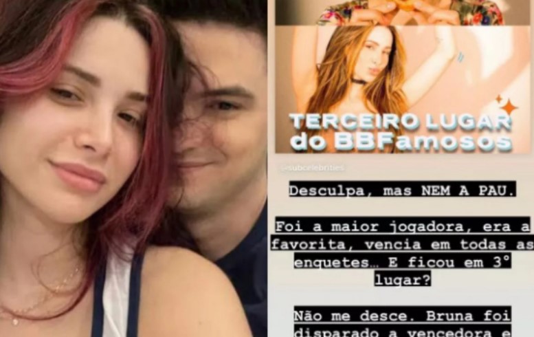 Felipe Neto fica indignado por ex-namorada ficar em terceiro lugar no Big Brother de Portugal