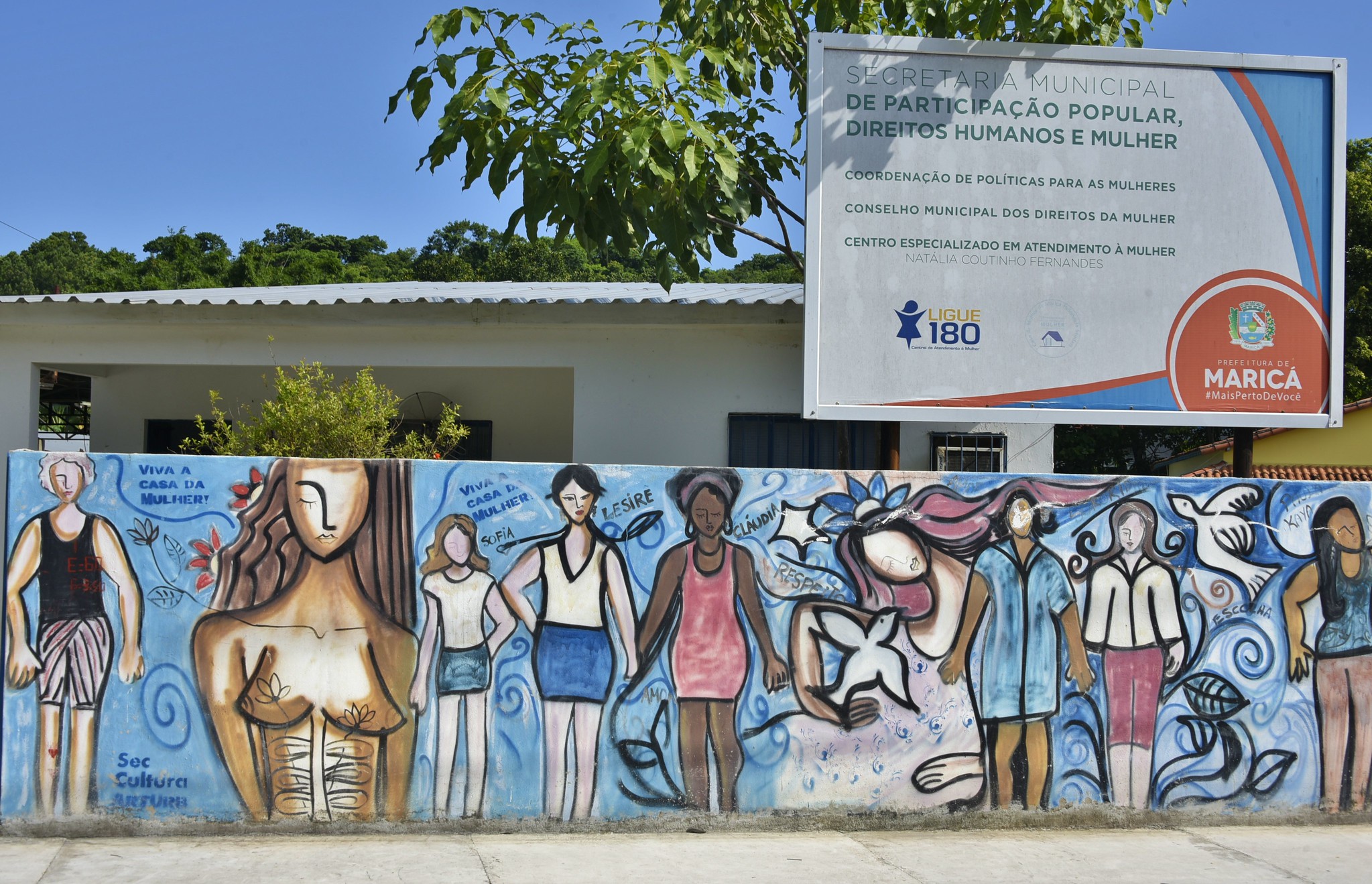 Fachada da casa de acolhimento