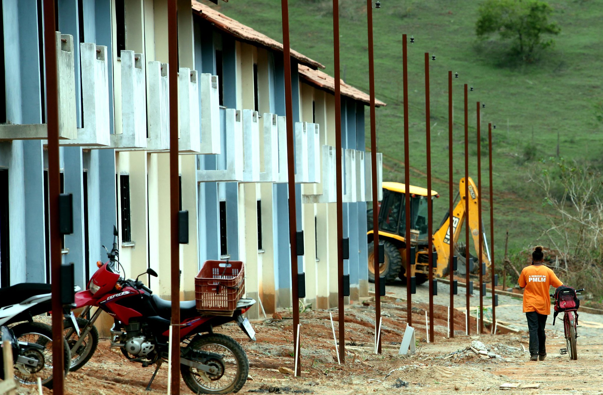 Obras do Conjunto Habitacional Boa Vista, em Laje do Muriaé