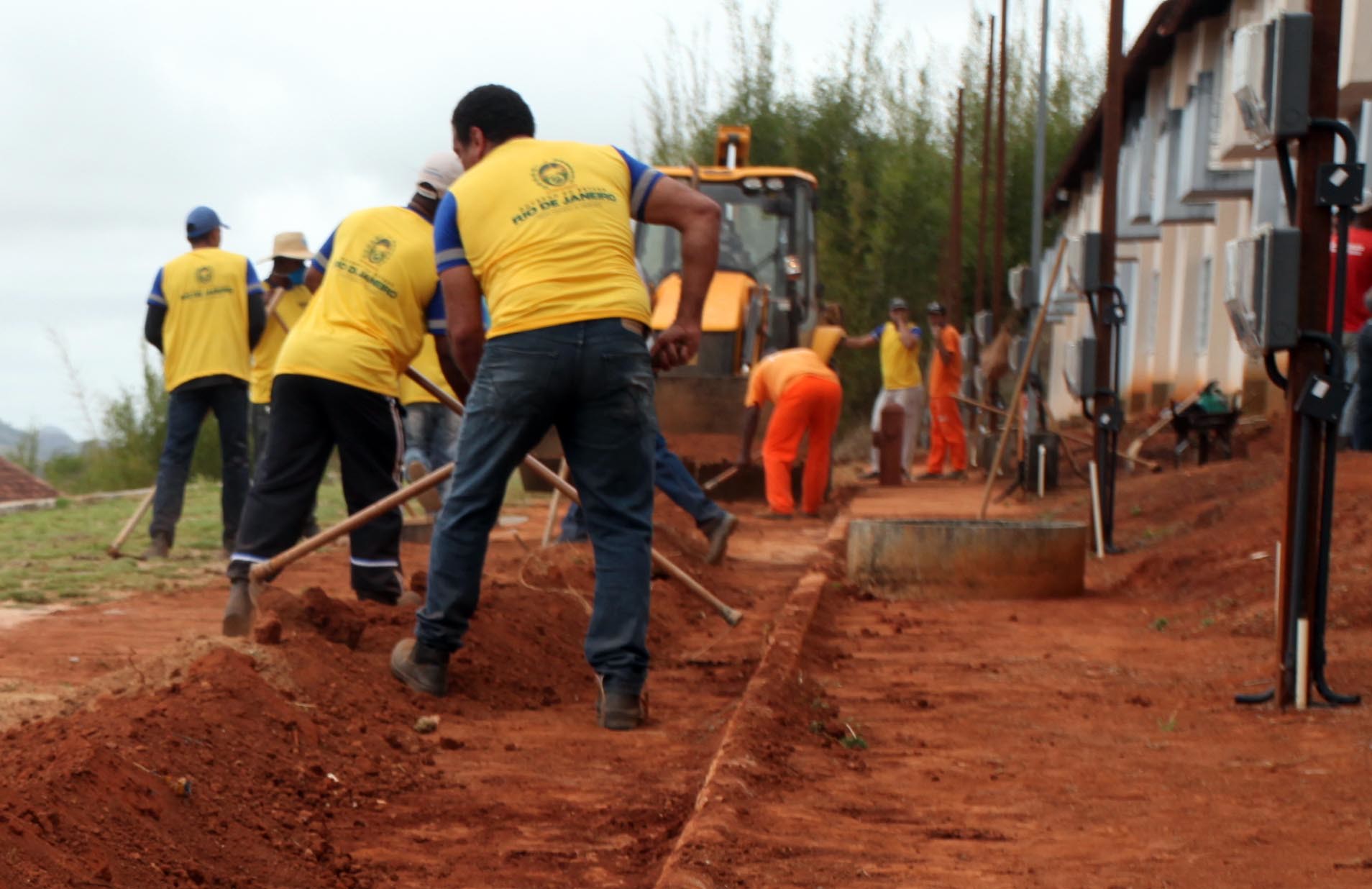 Obras do Conjunto Habitacional Boa Vista, em Laje do Muriaé