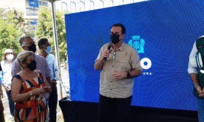 Imagem de Eduardo Paes no Parque de Madureira