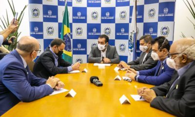 Imagem da reunião com o Governador do Rio, Cláudio Castro