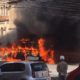 Incêndio em ônibus na Tijuca