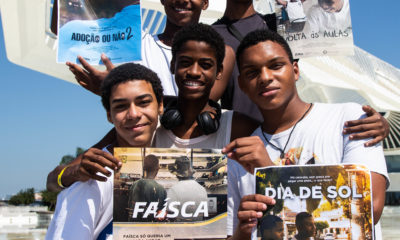 Jovens que produziram curtas-metragens no Rio