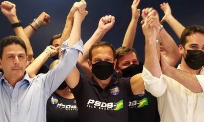 João Dória comemora vitória nas prévias do PSDB