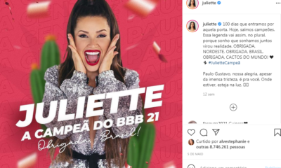 Juliette post Instagram