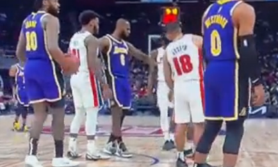 Lebron dá soco em Stewart em partida da NBA
