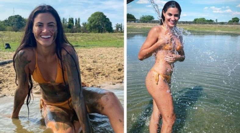 Atriz Leticia Salles, musa do remake de Pantanal