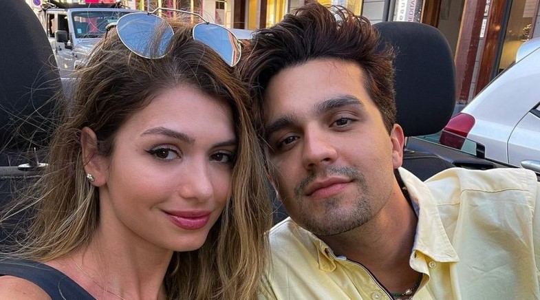 Luan Santana e a namorada Izabela Cunha