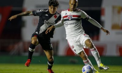 Vasco perde por 2 a 0 para o São Paulo pelo jogo de ida das oitavas de final da Copa do Brasil