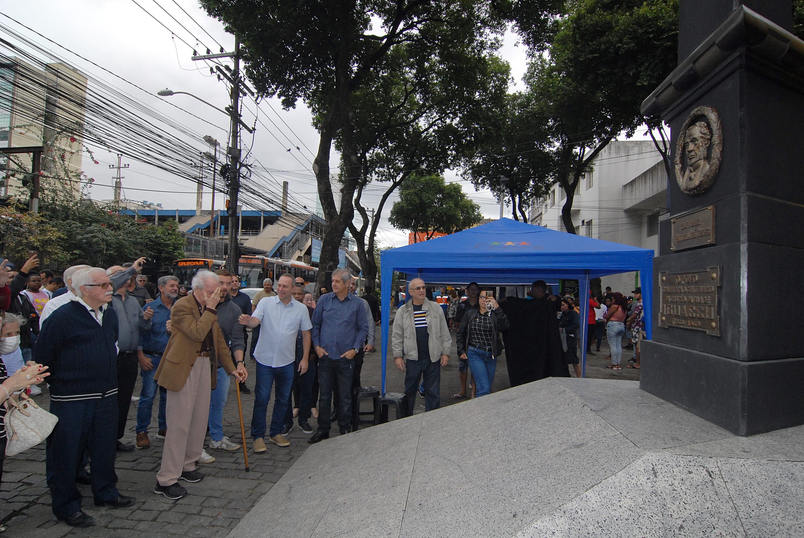 Marco Centenário Reinaugurado na praça da Liberdade