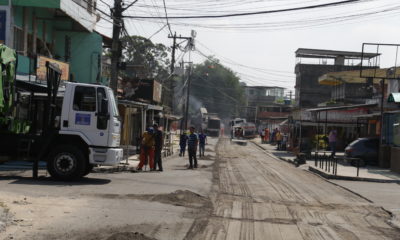Rua Alzira Vargas, no Pacheco, em São Gonçalo