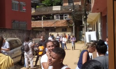 moradores nas ruas de Petrópolis