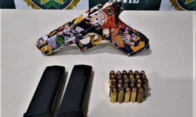 pistola personalizada com imagem de Dragon Ball