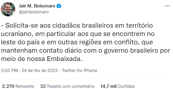 Publicação Bolsonaro