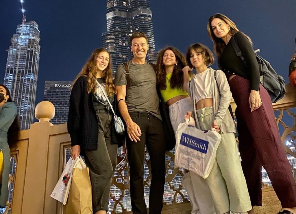 Rodrigo Faro e família em Dubai