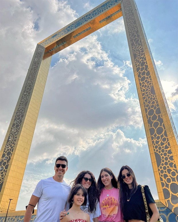 Rodrigo Faro e família em Dubai