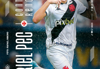 Atacante Gabriel Pec renova contrato com o Vasco