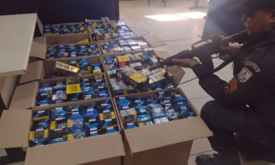 Polícia Militar recuperou 6 mil maços de cigarros em Paciência