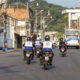 Imagem de agentes do segurança presente em motos