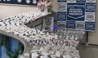 Imagem de drogas apreendidas