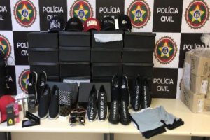 material falsificado apreendido