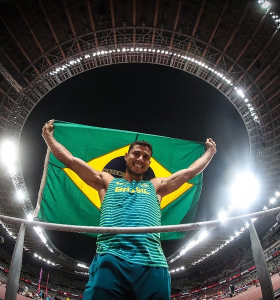 Thiago Braz levou a medalha de bronze em Tóquio