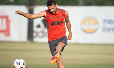 Thiago Maia em treino pelo Flamengo