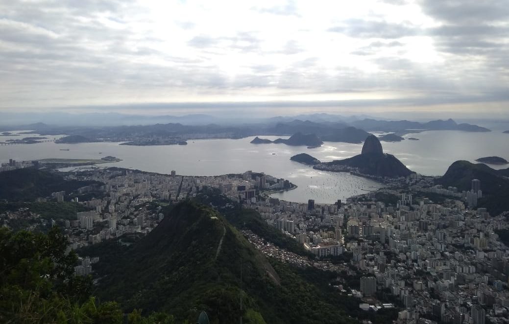 Vista aérea da Zona Sul do Rio