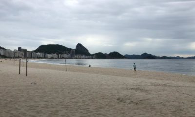 Praia de Copacabana, na Zona Sul do Rio