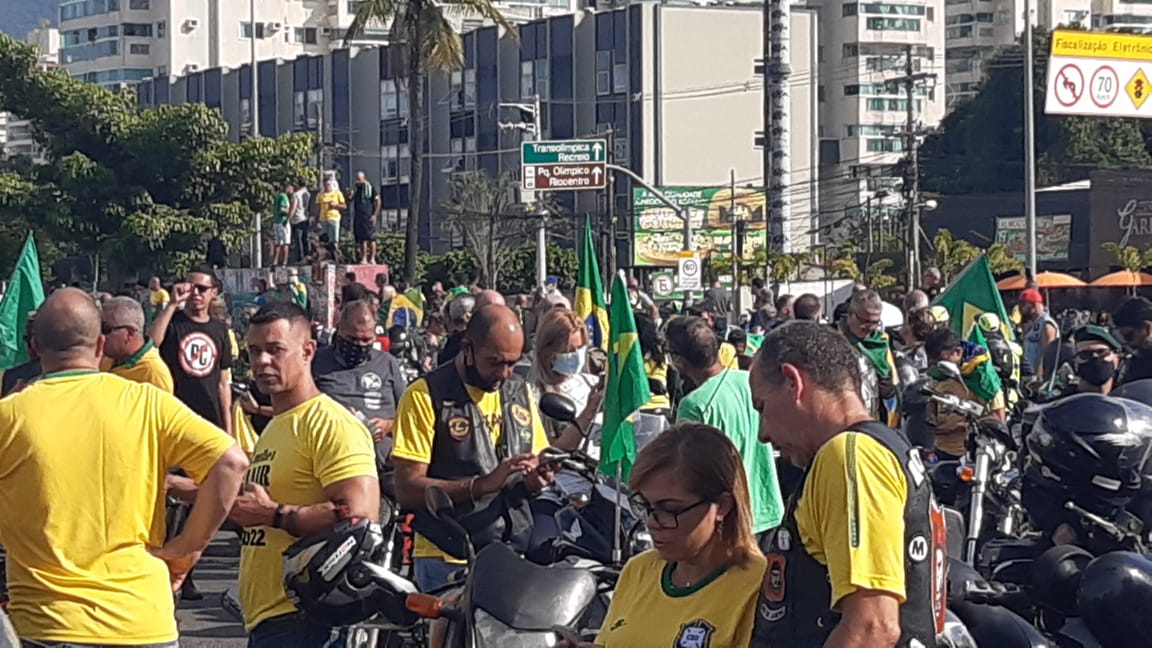 motociata de Jair Bolsonaro, no Rio de Janeiro