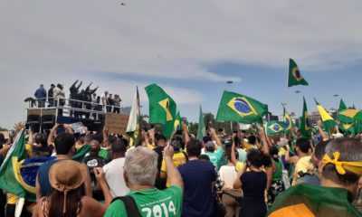 Jair Bolsonaro em passeata no Aterro do Flamengo, na Zona Sul do Rio