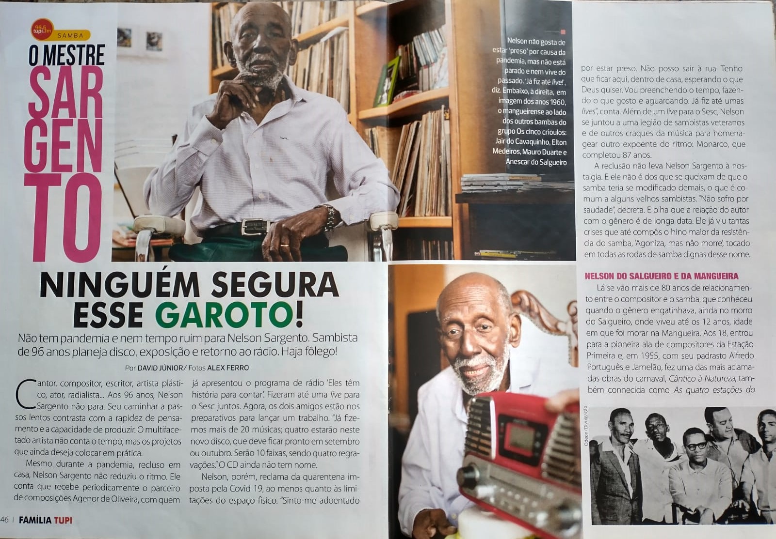 Entrevista de Nelson Sargento para a Revista Família Tupi 
