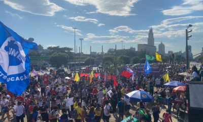 Manifestação contra o Bolsonaro no Centro do Rio
