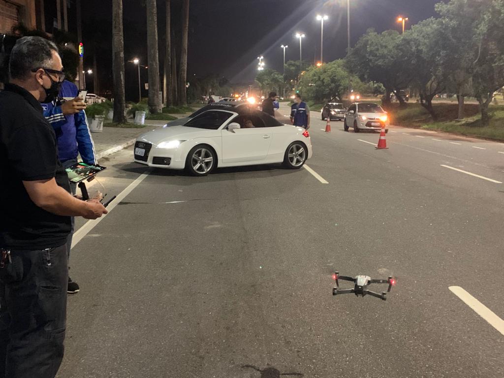 Detran utiliza drone para fiscalizar o trânsito